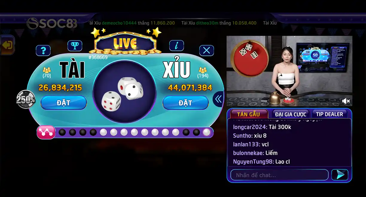Tài Xỉu Live