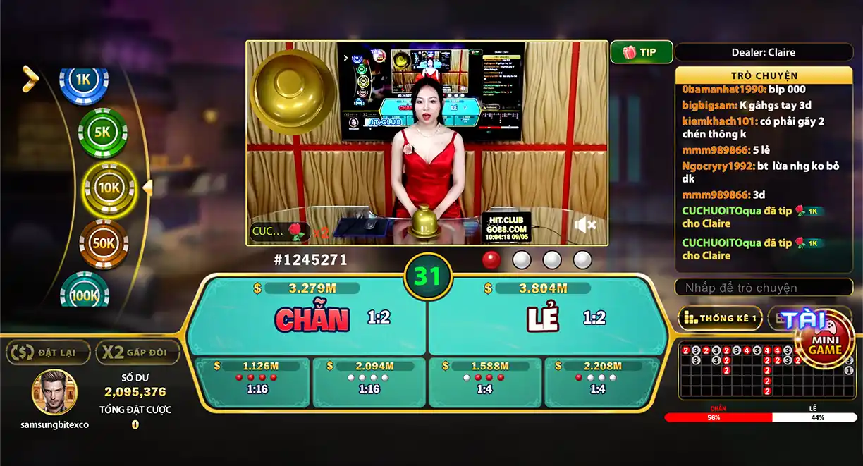 Xóc Đĩa Livestream